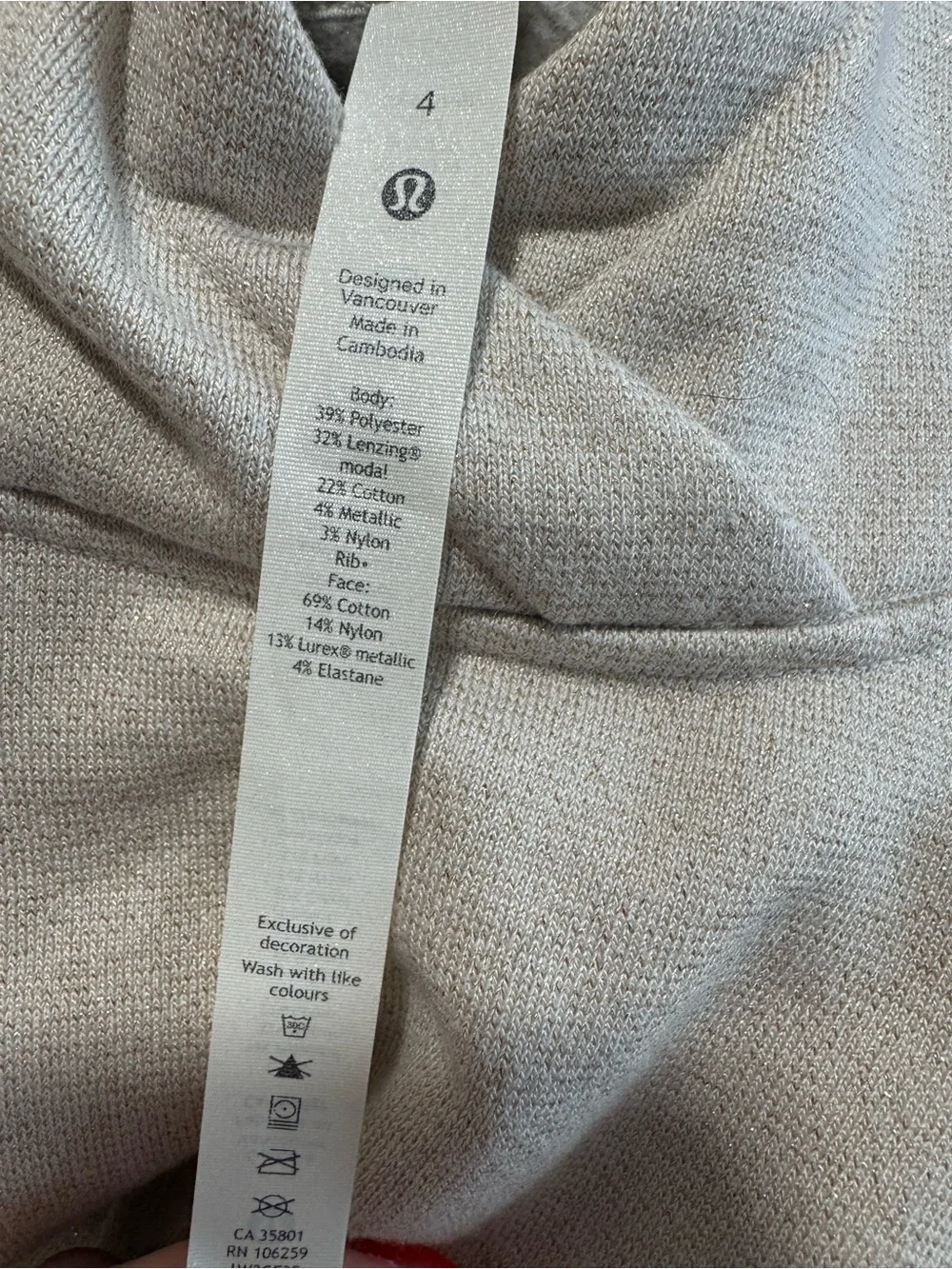 Lululemon Loungeful Cropped Hoodie *Spark NWOT - Picture 3 of 7
